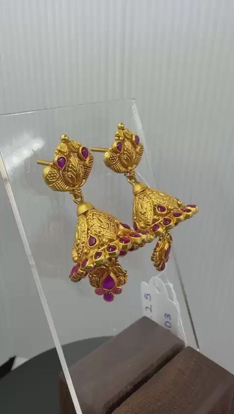 22k Gold Jhumka 16.25 g