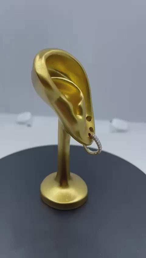 Glow Essence Earrings – 18k Gold, 0.39 Carat Diamond