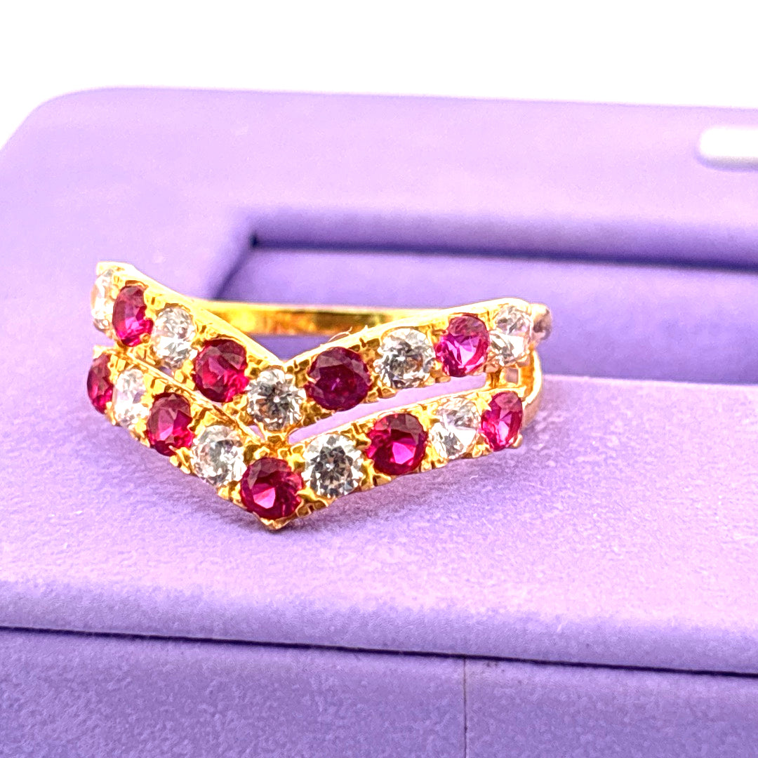 22k gold ring wt 3.21