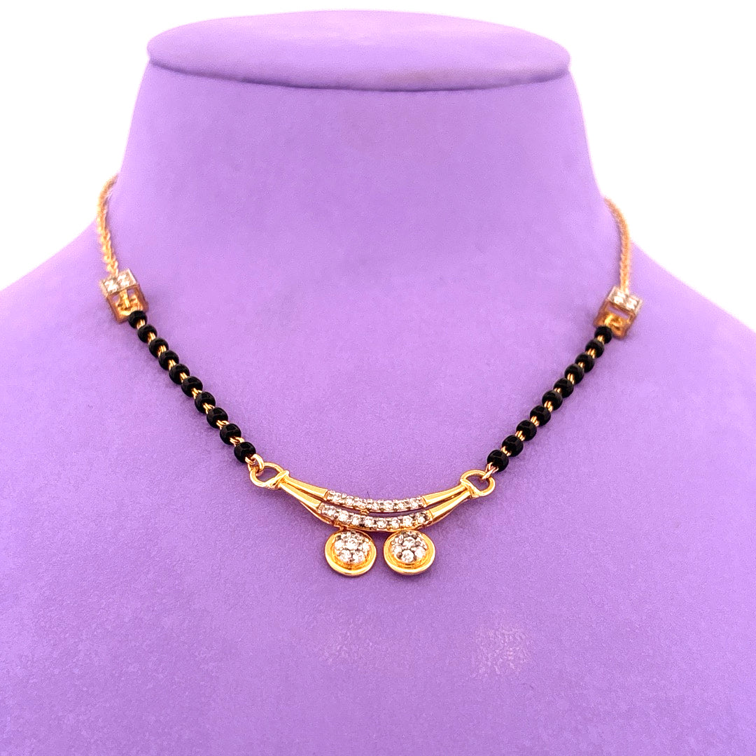 Diamond mangalsutra wt 5.110