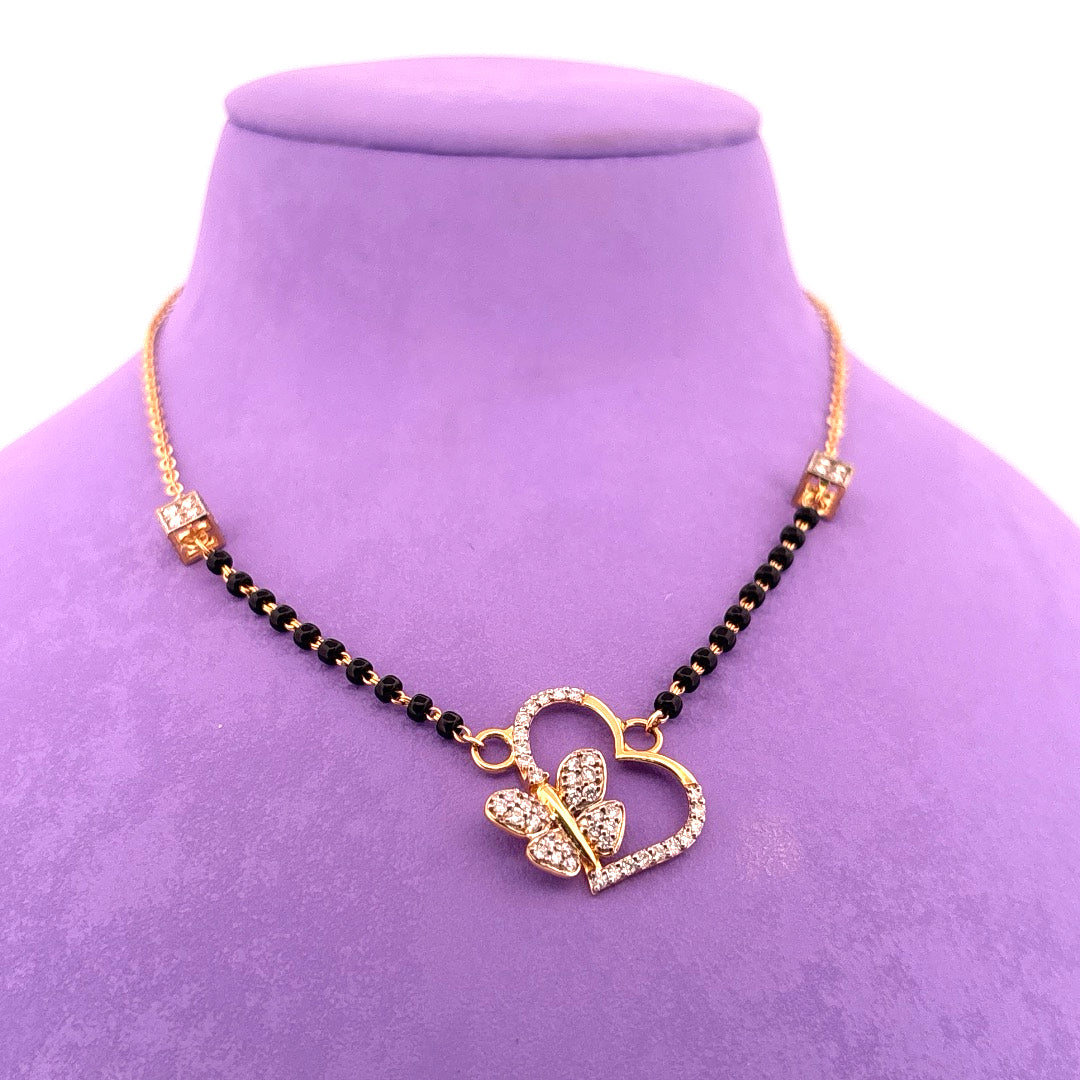 Diamond mangalsutra wt 5.51