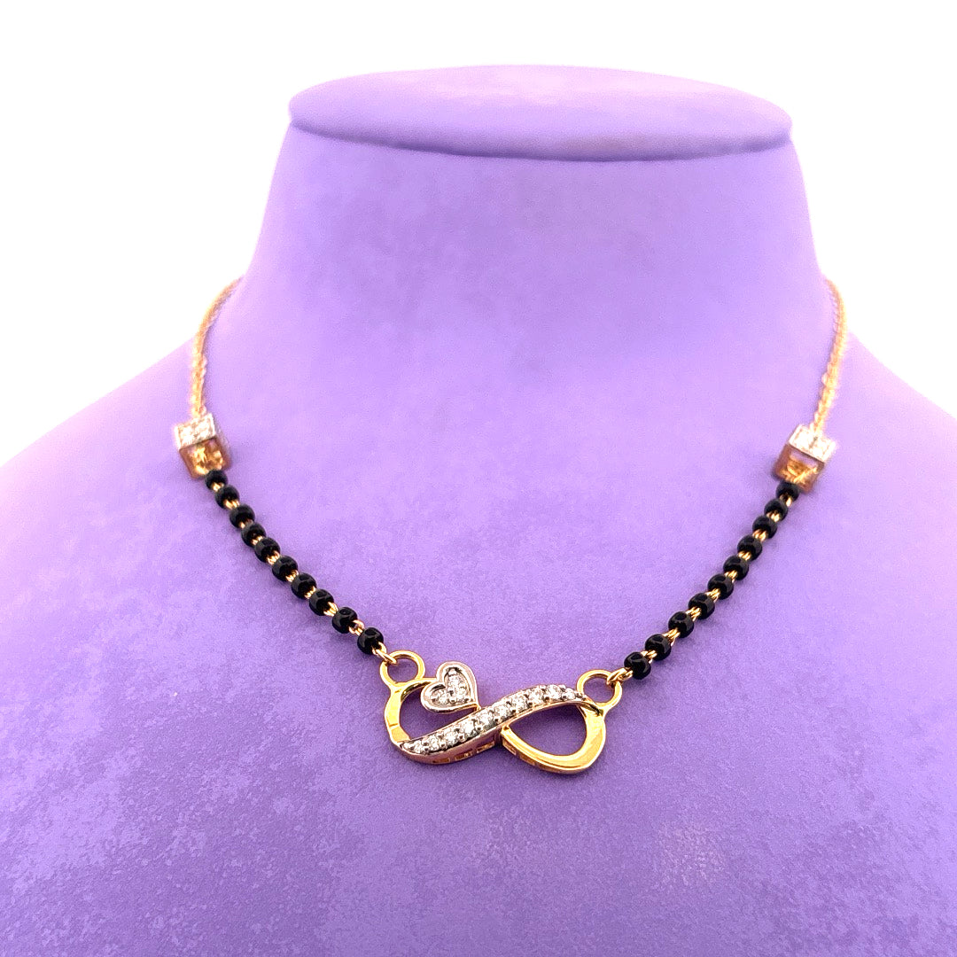 Diamond mangalsutra wt 5.11