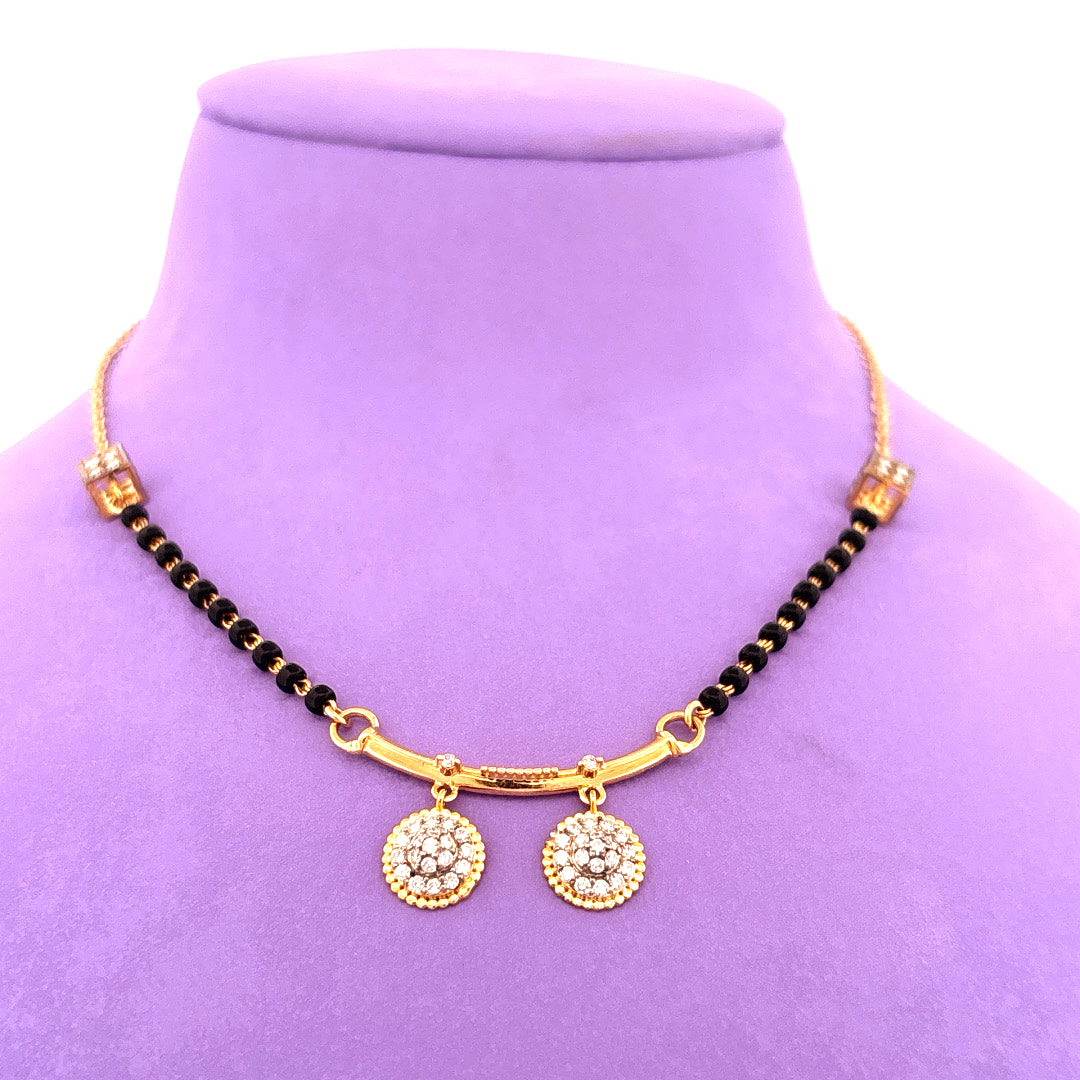 Diamond mangalsutra wt 5.50