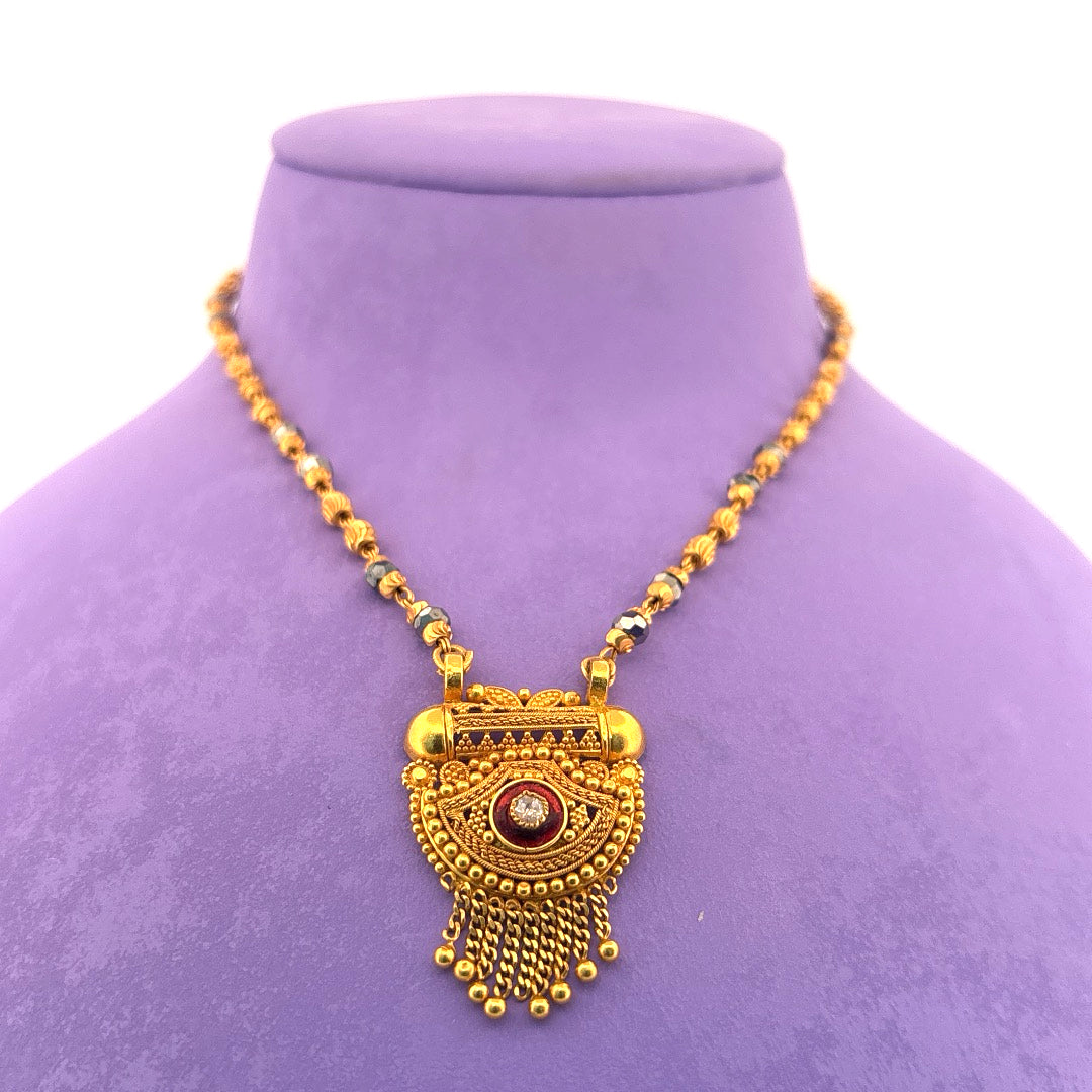 Gold mangalsutra wt 13.29