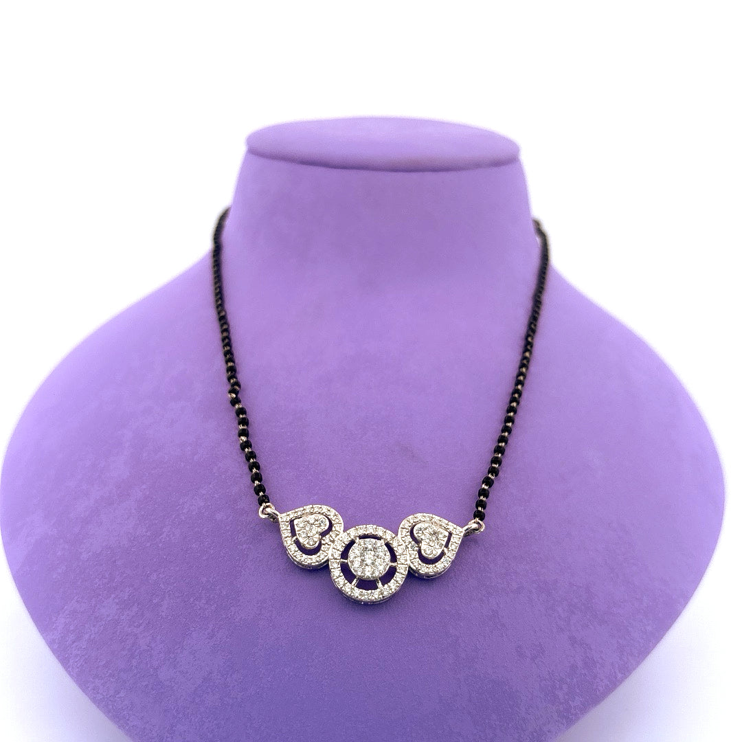 Diamond mangalsutra wt 7.78