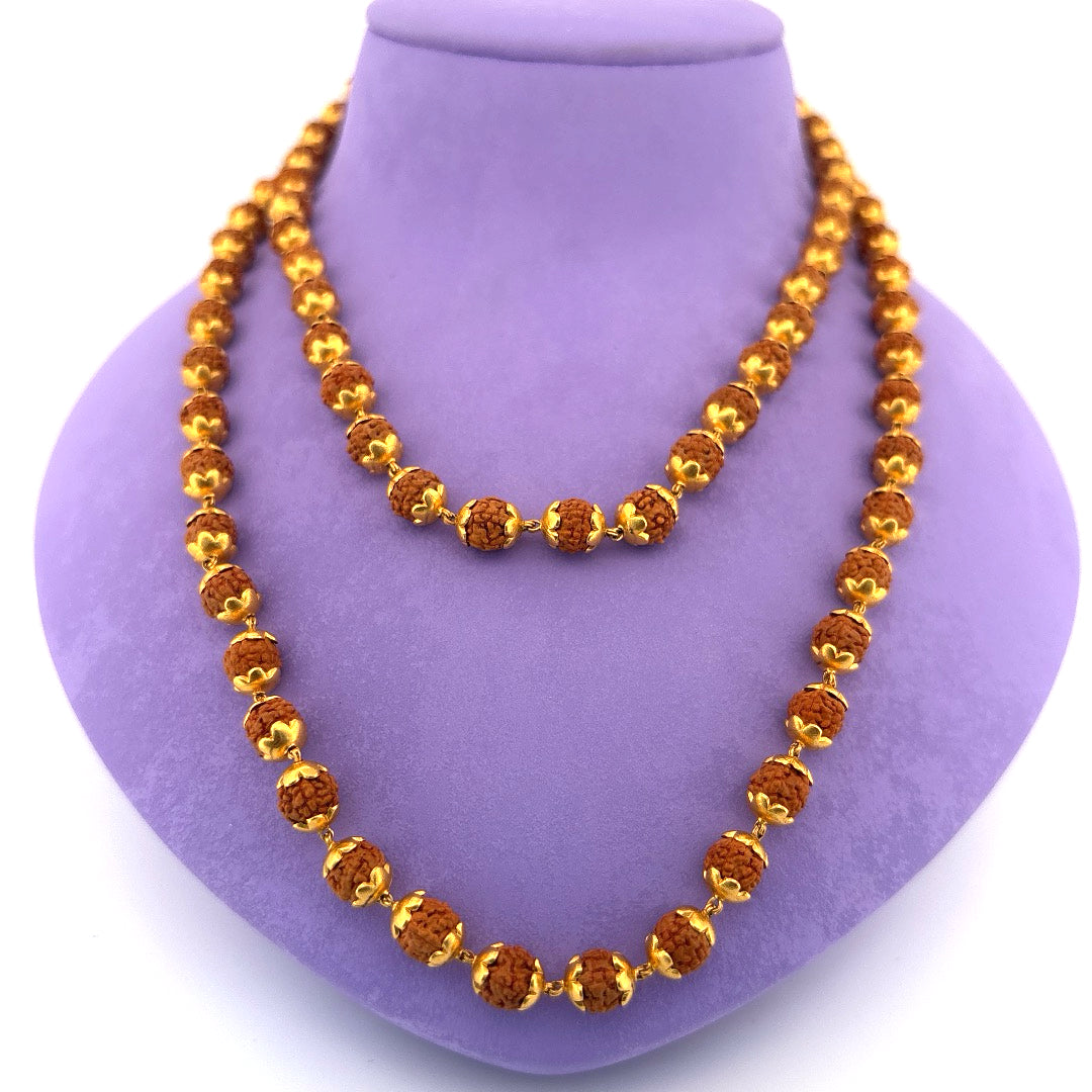 rudraksh gold chain 35.23