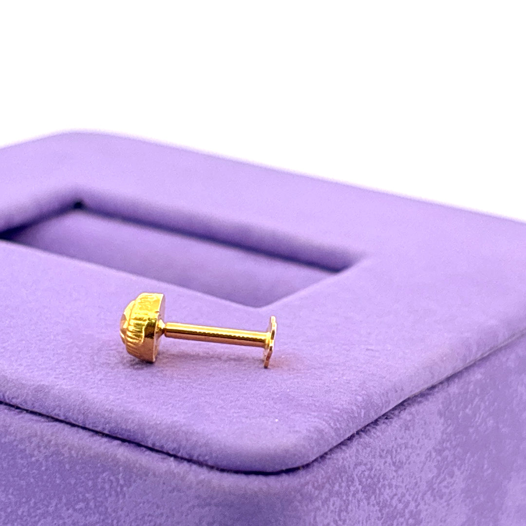 Leaf detailed nose pin