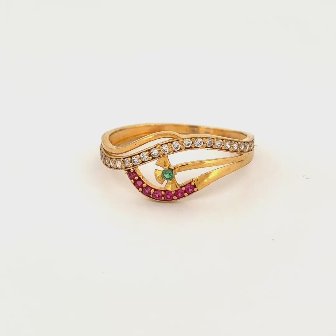 22k Gold ring wt 1.46