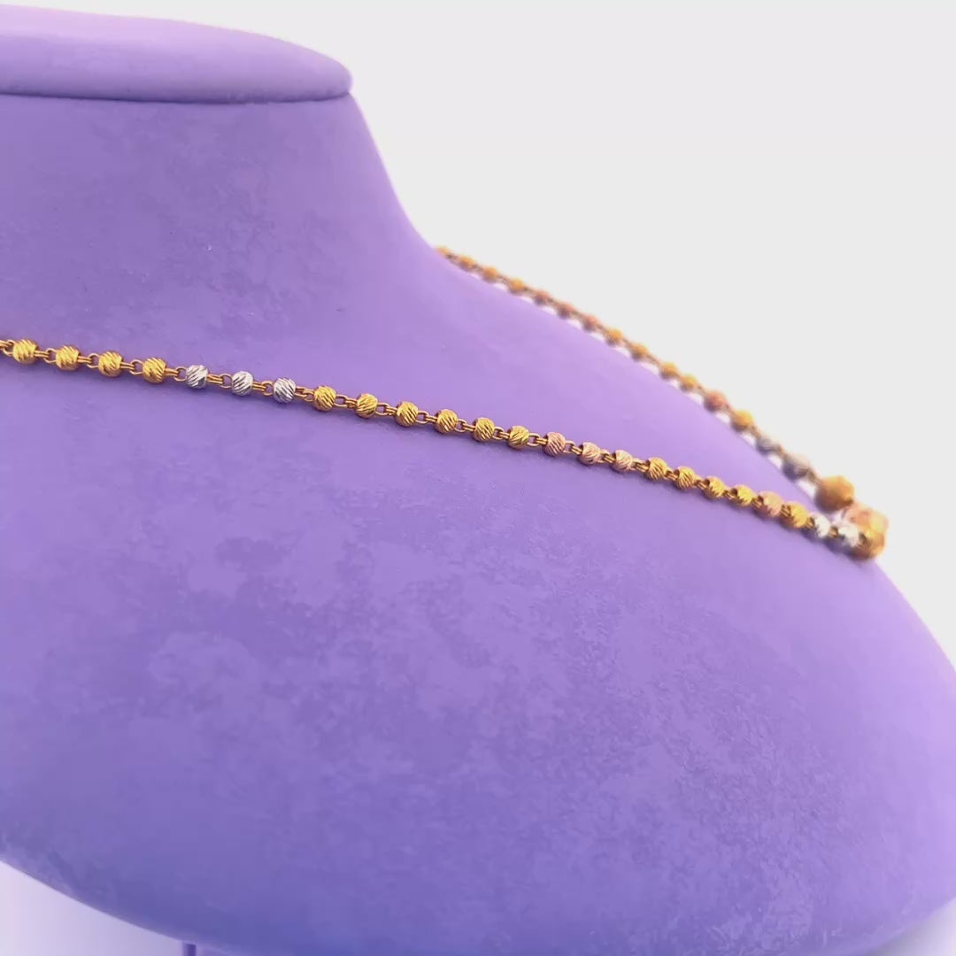 Gold chain wt 9.70
