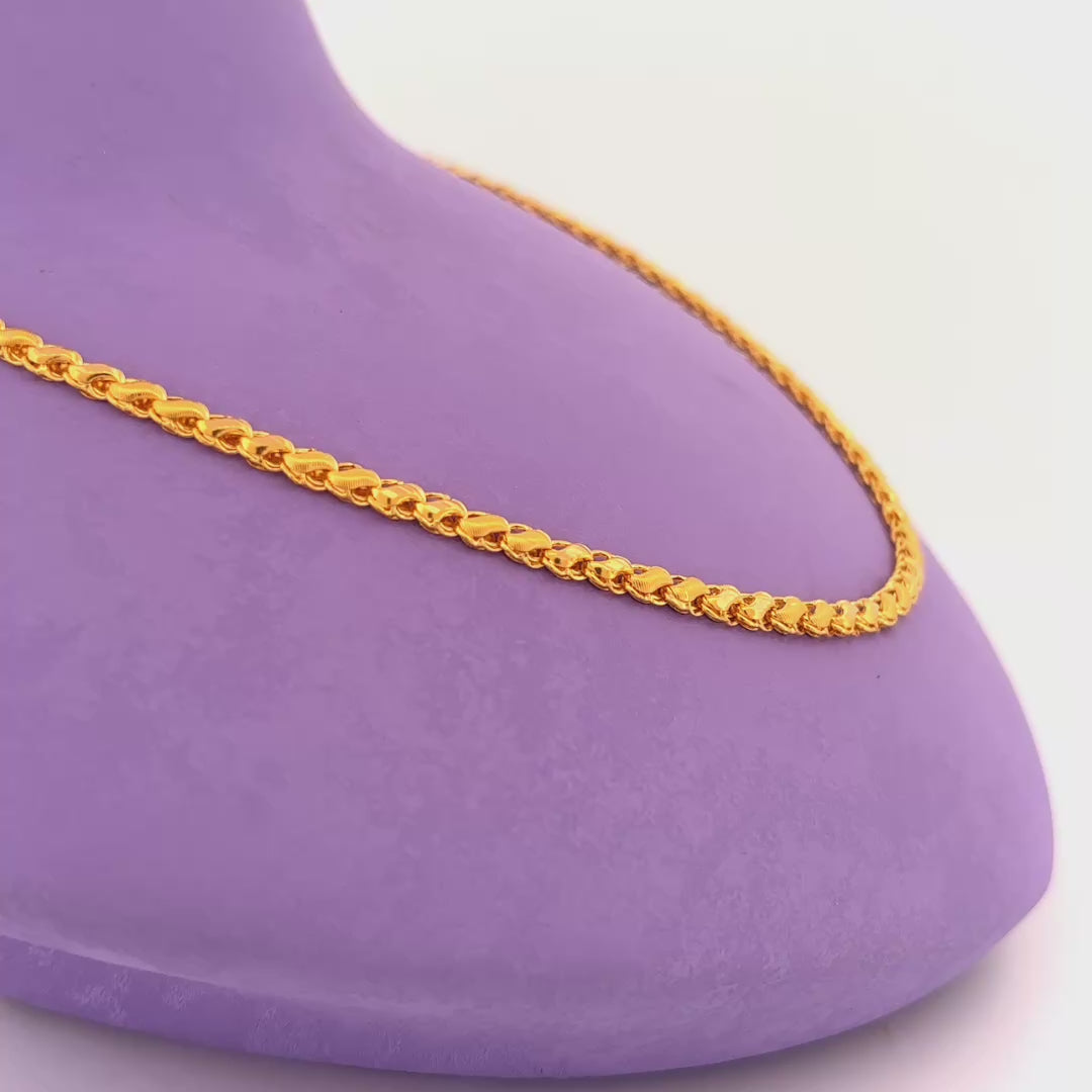22k gold light weight chain