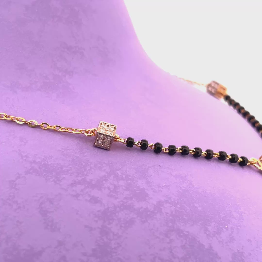 Diamond mangalsutra wt 5.11