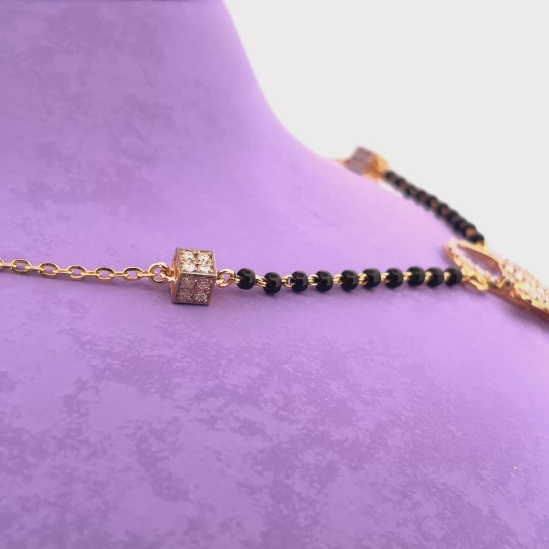 Diamond mangalsutra wt 5.51