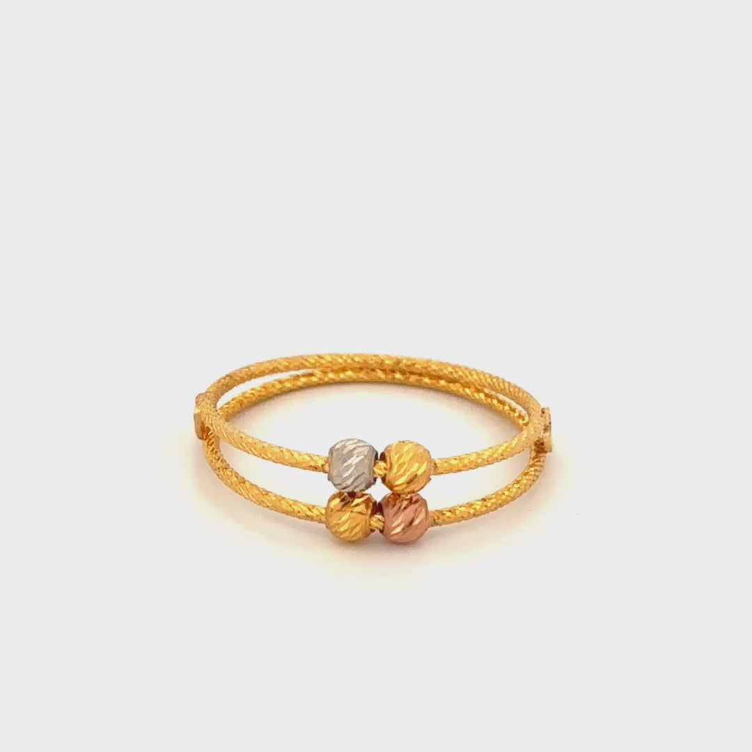 22K Gold Designer Ring wt 1.62