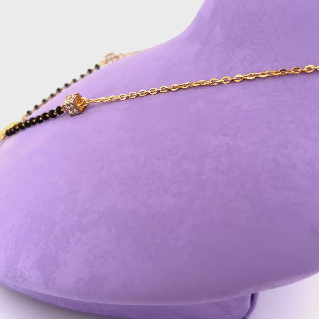 Diamond mangalsutra wt 5.210