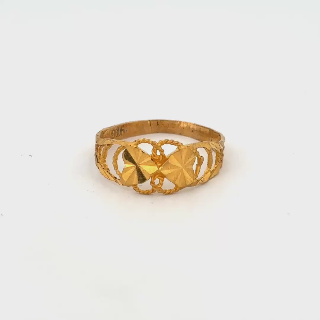 22k Gold Ring wt 1.52g