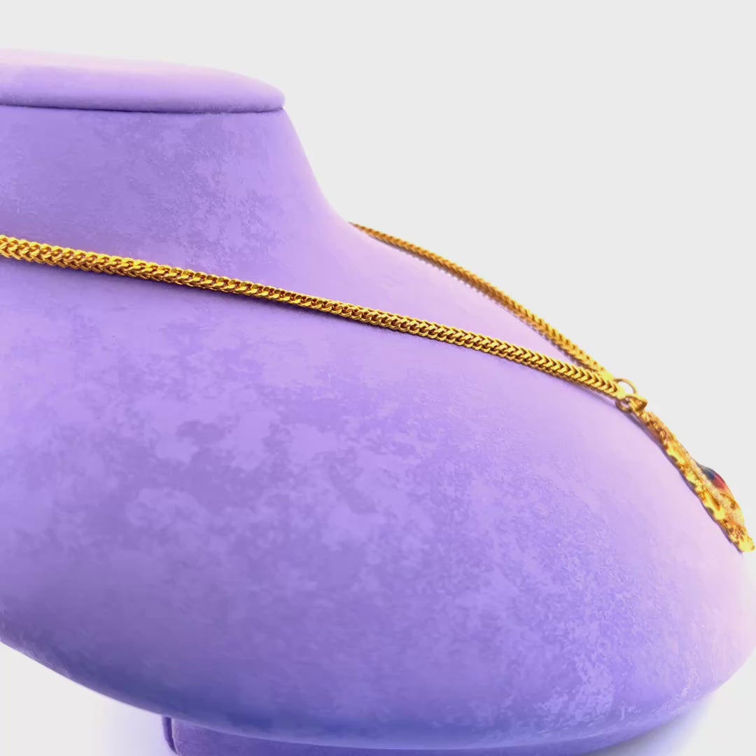 Gold chain wt 21.55