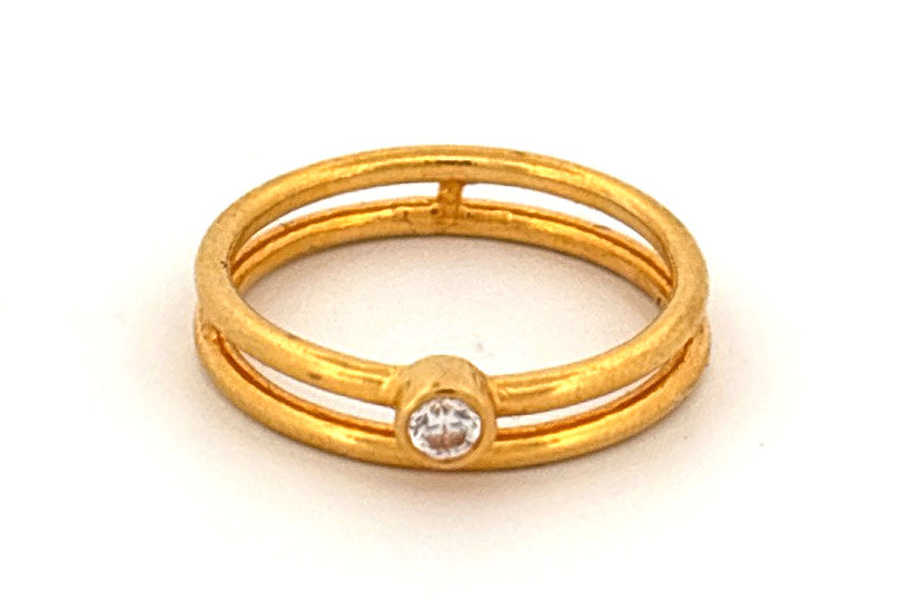 22K Gold Designer Ring wt 3.17