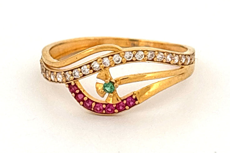 22k Gold ring wt 1.46
