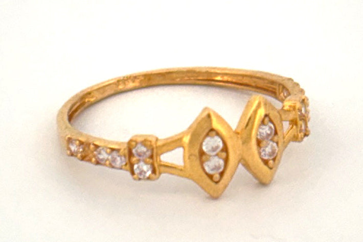 22K Gold Diamond Accent Ring wt 1.40