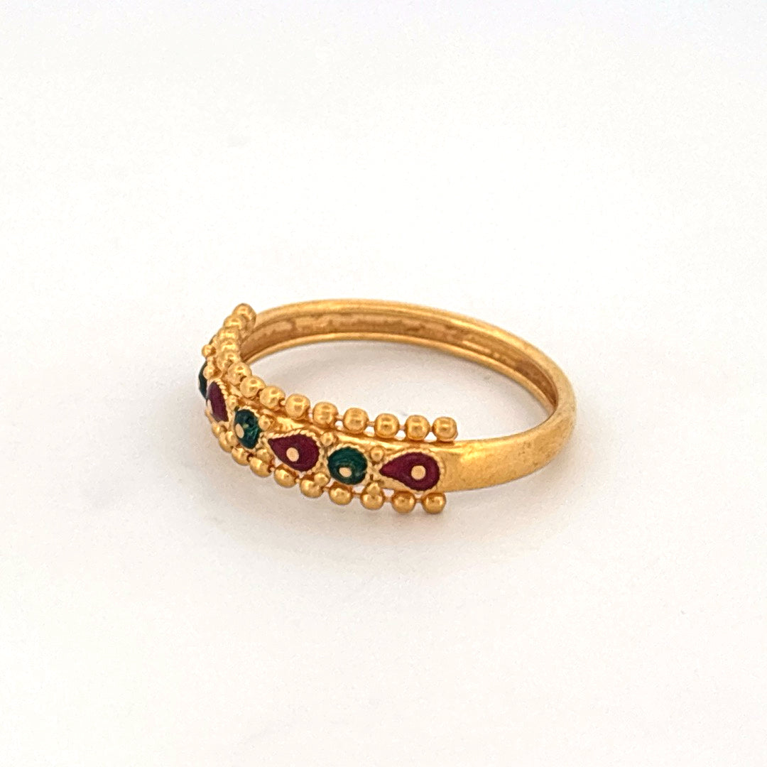 22k Gold Ring wt 1.89g